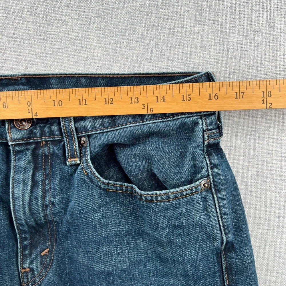 Levis 527 Slim Bootcut Jeans Mens 32x31 Dark Wash Blue Denim Western Cowboy Y2K